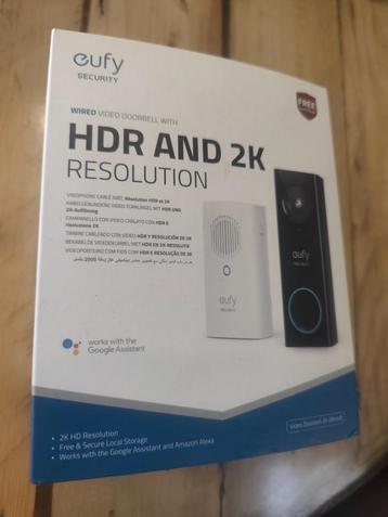 Sonnette connectée sans fil wifi batterie ou secteur EUFY beschikbaar voor biedingen