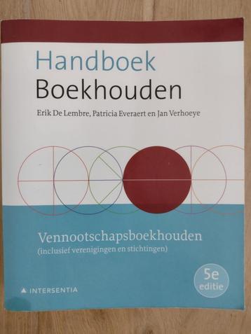 Handboek Boekhouden vennootschapsboekhouden 5e editie