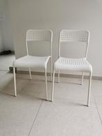 Set 2 stoelen Adde Ikea, Maison & Meubles, Synthétique, Enlèvement, Utilisé, Blanc