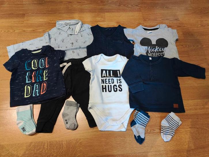 Setje 68, Kinderen en Baby's, Babykleding | Baby-kledingpakketten, Zo goed als nieuw, Maat 68, Ophalen of Verzenden