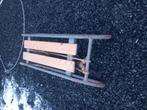 Metalen slee met hout, Kinderen en Baby's, Ophalen, Zo goed als nieuw, Hout