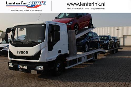 Iveco Eurocargo 75S21 210 pk Autotransporter 4 Lader Tijhof, Autos, Camionnettes & Utilitaires, Entreprise, ABS, Air conditionné