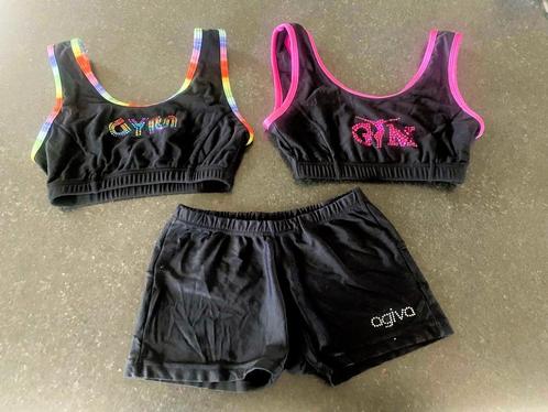 turnshortje en turntopjes - Agiva - maat 10 - 12 jaar, Sport en Fitness, Turnen, Gebruikt, Turnbroekje, Kindermaat 146 t/m 176