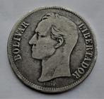 Venezuela, 5 bolivares, 1935 bolivar, Postzegels en Munten, Munten | Amerika, Zilver, Zuid-Amerika, Verzenden