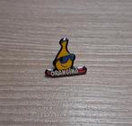 PIN - ORANGINA - LIMONADE - LEMONADE - SKI, Verzamelen, Verzenden, Gebruikt, Merk, Speldje of Pin
