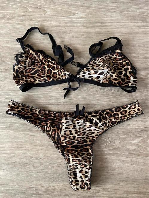 Ensemble léopard H&M, Kleding | Dames, Ondergoed en Lingerie, Setje, Overige kleuren, Ophalen