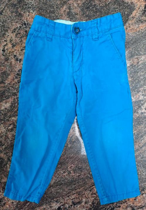 Mt 86 Blauwe chinobroek, Kinderen en Baby's, Babykleding | Maat 86, Gebruikt, Jongetje, Broekje, Ophalen of Verzenden