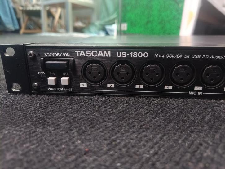 Interface/carte son Tascam US-1800, Muziek en Instrumenten, Overige Muziek en Instrumenten, Gebruikt, Ophalen
