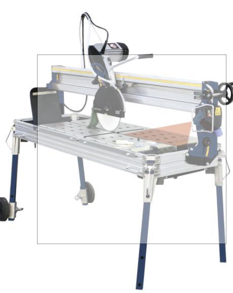 Steenzaagmachine Carat D-3012 + 1 steenzaag onbekend, Doe-het-zelf en Bouw, Gereedschap | Slijpmachines, Gebruikt, Werkbankslijpmachine