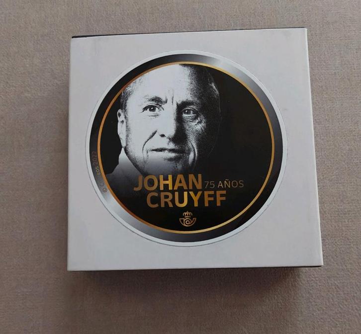 Johan Cruyff 24k Gouden Postzegel 75e verjaardag (2022), Postzegels en Munten, Postzegels | Europa | Spanje, Ophalen