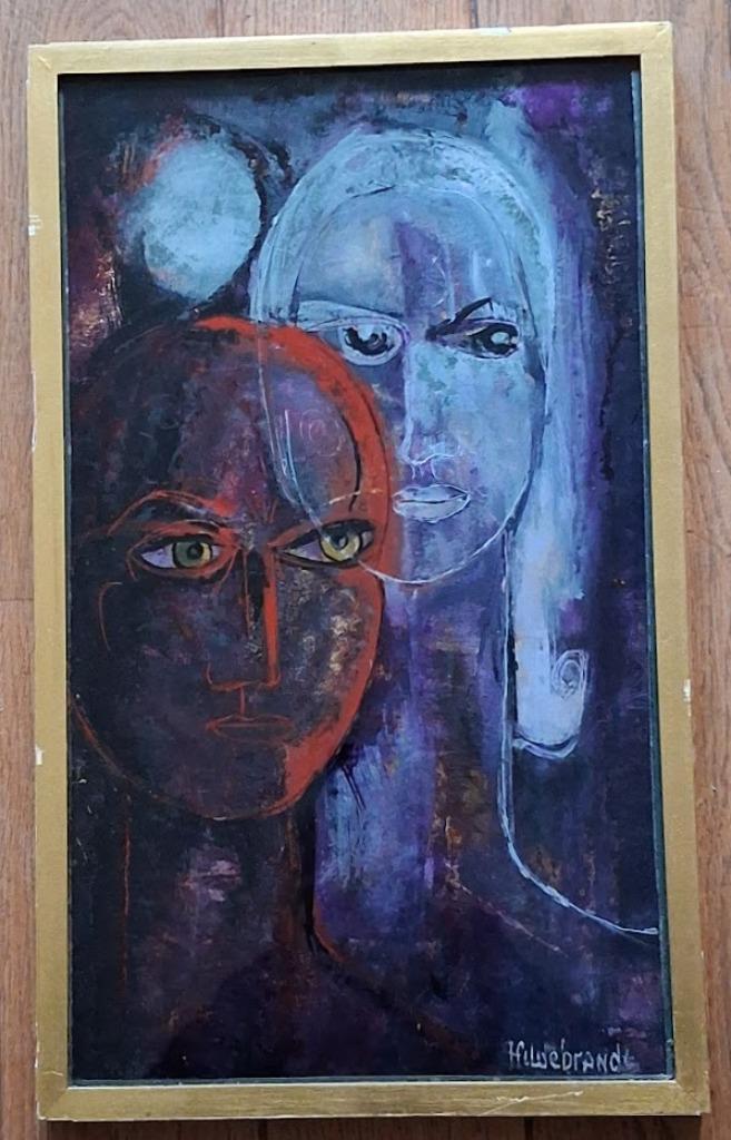 Hildebrandt Bert - églomisé - kader, Antiek en Kunst, Kunst | Schilderijen | Modern, Ophalen of Verzenden