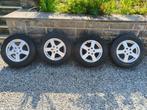 4 velgen met winterbanden te koop in zeer goede staat., Auto-onderdelen, Banden en Velgen, Ophalen, Gebruikt, 15 inch, Winterbanden