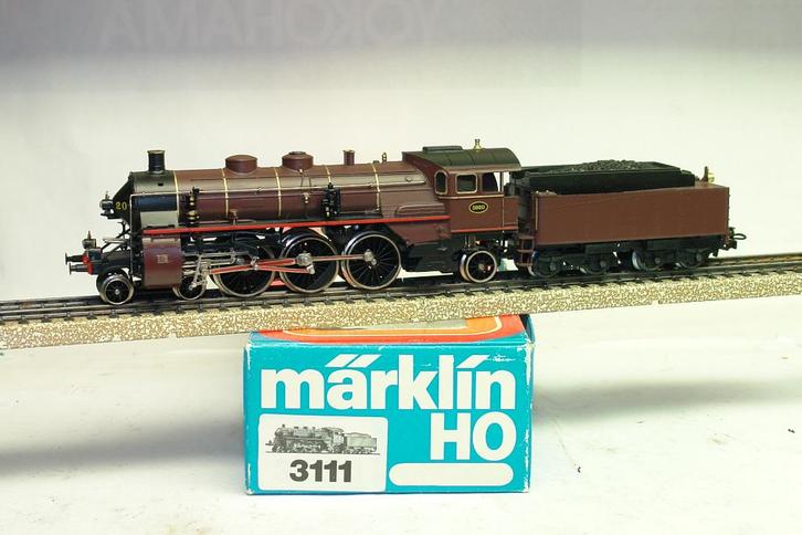 MARKLIN 3111 SNCB NMBS VAPEUR 5950 NORD BELGE, Hobby en Vrije tijd, Modeltreinen | H0, Zo goed als nieuw, Locomotief, Wisselstroom