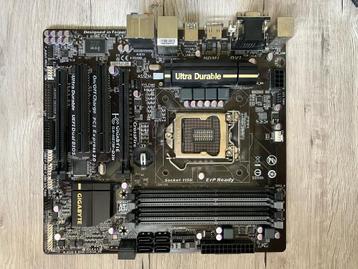 Gigabyte H87M D3H Moederbord, Enlèvement ou Envoi, DDR3, Micro-ATX, Utilisé