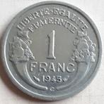 FRANCE ;RARE 1 FRANC 1945 C KM 885 a3 SUPERBE ! !, Enlèvement ou Envoi, Monnaie en vrac, France