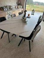 Grotte eettafel plus salontafel en 6 stoelen plus dressoir, Ophalen, Zo goed als nieuw