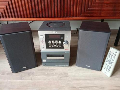 AIWA Micro Hi-Fi system, CD-Tuner & Cassette,speakers & AB, Audio, Tv en Foto, Stereoketens, Zo goed als nieuw, Cassettedeck, Cd-speler