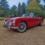 MGA 1962 in zeer goede staat 5 speed versnellingsbak, Auto's, MG, Lederen bekleding, Zwart, 4 cilinders, Cabriolet