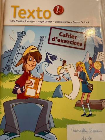 Texto 1ere sec cahier d exercices beschikbaar voor biedingen