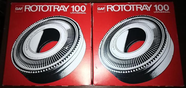 Porte Diapositives GAF Rototray, TV, Hi-fi & Vidéo, Projecteurs dias, Comme neuf, Enlèvement