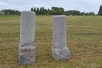 koppel oude cilindrische arduinen palen, Ophalen, Gebruikt