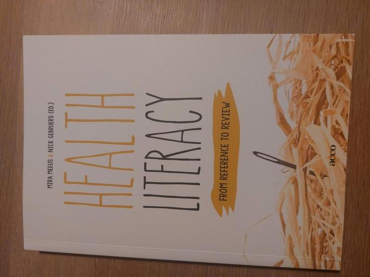Health literacy, Boeken, Wetenschap, Zo goed als nieuw, Ophalen of Verzenden