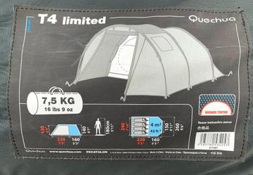 Tent voor 4 personen met voorstuk beschikbaar voor biedingen