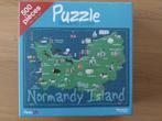 puzzel 500 st - Heula - Kaart van Normandie, Ophalen of Verzenden, 500 t/m 1500 stukjes, Zo goed als nieuw, Legpuzzel
