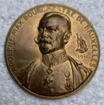 Medaille, Penning, 1914 Adolphe Max, Burgemeester vn Brussel, Verzamelen, Ophalen of Verzenden, Landmacht, Lintje, Medaille of Wings