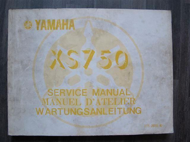Documentatie 4B Yamaha Service manual voor de XS750, Motos, Pièces | Yamaha, Utilisé, Enlèvement ou Envoi