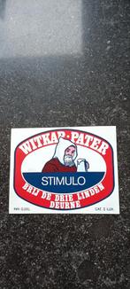 Oud bieretiket witkap pater stimulo br de 3 Linden Deurne, Verzamelen, Ophalen of Verzenden, Zo goed als nieuw