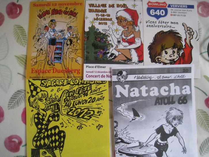 Comic Walthery Natacha stripreclame, Boeken, Stripverhalen, Nieuw, Meerdere stripboeken, Verzenden
