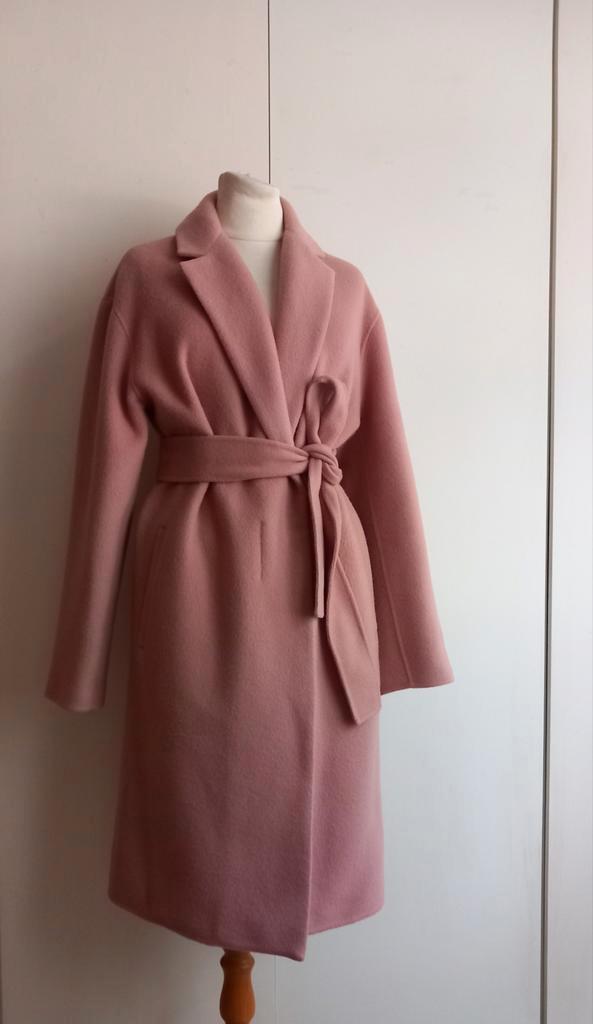 Max Mara mantel maat 36, Kleding | Dames, Jassen | Winter, Zo goed als nieuw, Maat 36 (S), Roze, Ophalen of Verzenden