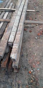 Oude balken, planken, kinder en moerblaken, Bricolage & Construction, 300 cm ou plus, Poutre, Utilisé, Chêne