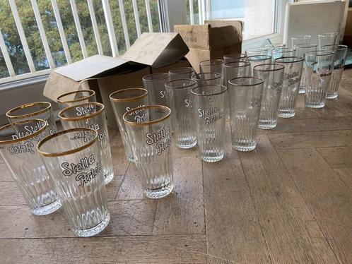 Lot de 26 verres à bière Stella Artois / Diekirch, Collections, Verres & Petits Verres, Utilisé, Verre à bière, Enlèvement