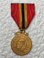 Medaille, Regeerperiode Leopold-II, Mod 1865-1905, 40VJ-dag, Verzamelen, Ophalen of Verzenden, Landmacht, Lintje, Medaille of Wings
