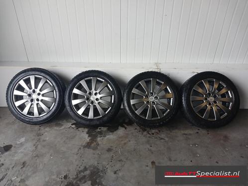 Winterbanden set op 17" velgen Audi TT MK2, Auto-onderdelen, Banden en Velgen, Banden en Velgen, Winterbanden, 17 inch, 225 mm