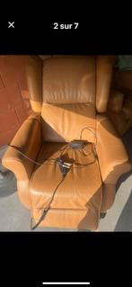 Fauteuil électrique, Ophalen, Zo goed als nieuw, Leer