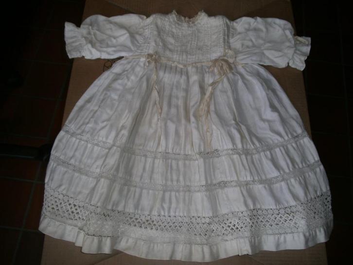 Oud (doop)kleedje meisje (DS202-e), Antiek en Kunst, Antiek | Kleding en Textiel, Kinderen, Ophalen of Verzenden