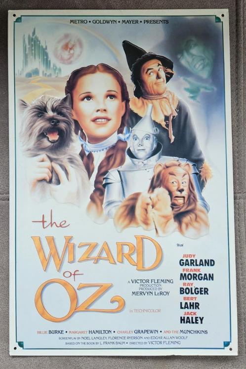 Metalen retro bord "The Wizard of Oz", Verzamelen, Retro, Overige typen, Ophalen of Verzenden