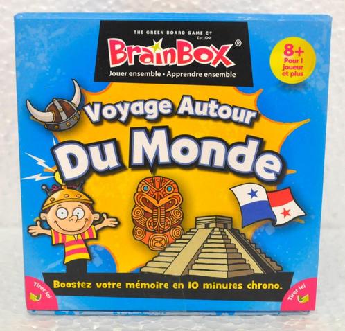 Jeu de mémoire : BrainBox - Voyage autour du monde, Hobby en Vrije tijd, Gezelschapsspellen | Kaartspellen, Zo goed als nieuw
