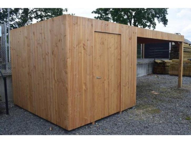 KOOPJE NIEUW stijlvol tuinhuis met overdekte lounge 7m op 4m, Tuin en Terras, Tuinhuizen, Nieuw, Tuinhuis, Hout, 500 cm of meer
