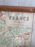 Retro kaart van Frankrijk, Boeken, Atlassen en Landkaarten, Frankrijk, 2000 tot heden, Zo goed als nieuw, Landkaart