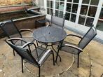 Meubles de jardin, table et chaises, Jardin & Terrasse, Aluminium, Utilisé, Sets de jardin, Enlèvement