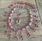 Fleurig fantasie halssnoer, Handtassen en Accessoires, Kettingen, Ophalen of Verzenden, Nieuw, Overige kleuren, Kunststof