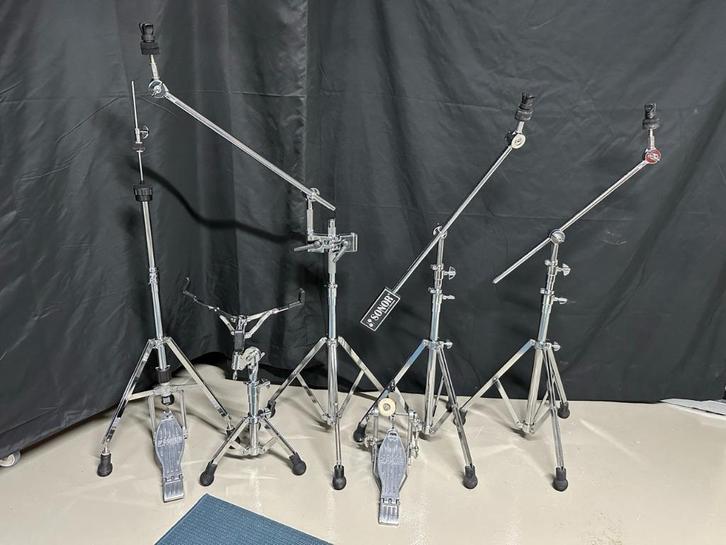 6 delige Sonor S-Class hardware set, Muziek en Instrumenten, Instrumenten | Onderdelen, Zo goed als nieuw, Drums of Percussie