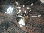 Plafondlamp Rvs, Ophalen, Zo goed als nieuw, Glas, Minder dan 50 cm