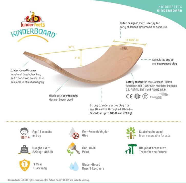 wiebelplank kinderfeets, Kinderen en Baby's, Speelgoed | Hobbelfiguren, Zo goed als nieuw, Ophalen of Verzenden