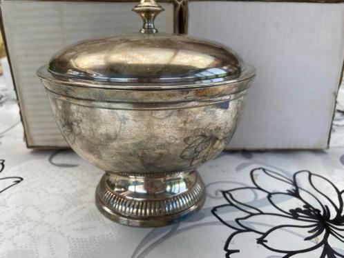 zilveren pot met deksel, Antiek en Kunst, Curiosa en Brocante, Ophalen of Verzenden