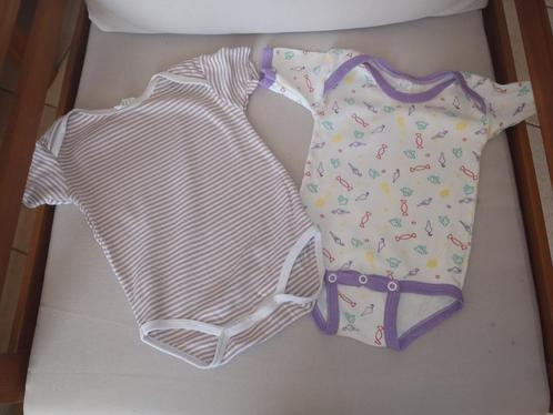 1 set van 2 rompers maat 68, Kinderen en Baby's, Babykleding | Maat 68, Zo goed als nieuw, Jongetje of Meisje, Nacht- of Onderkleding